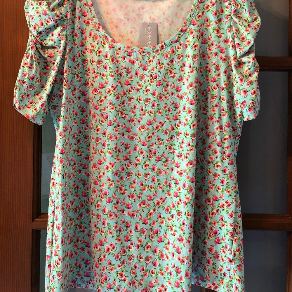 Forever 21 floral shirt, size 1X